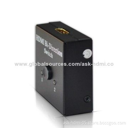 Power-free HDMI Switch, AB 2-port Bi-direction, Easy Install and Operating